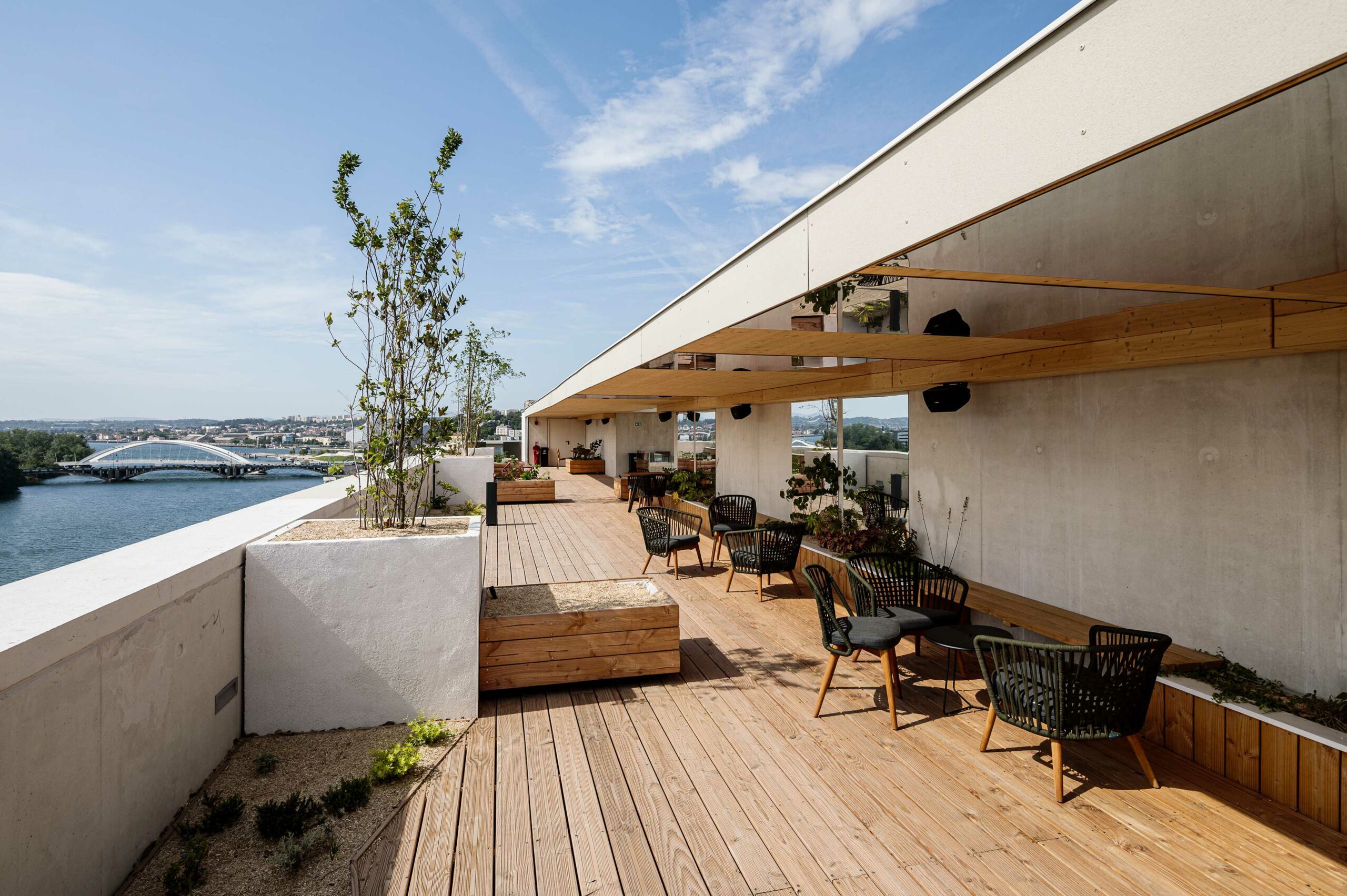 L'ascensoir, rooftop événementiel à Lyon - vue du rooftop